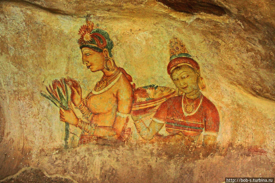 Наскальные фрески Сигирии Шри-Ланка