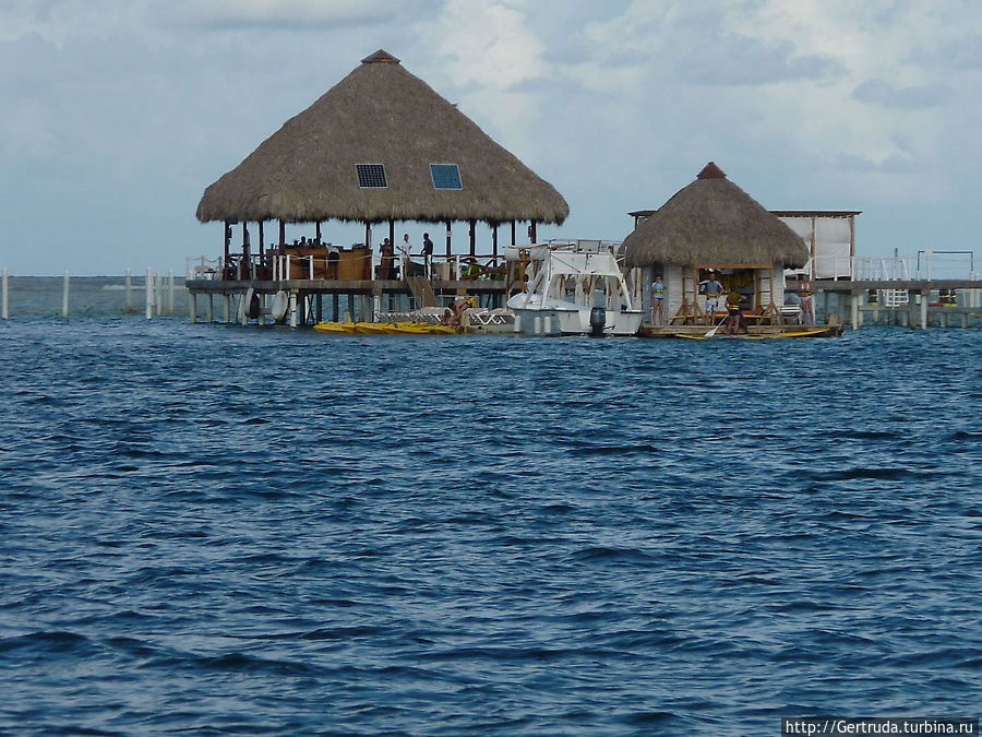 Хижины  для рыбаков рядом с коралловыми рифами Баваро, Доминиканская Республика
