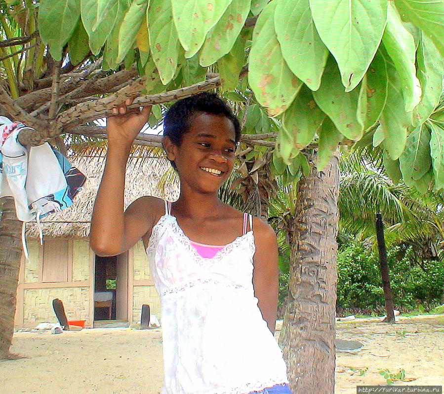 Фиджийская девушка Остров Дравака, Фиджи