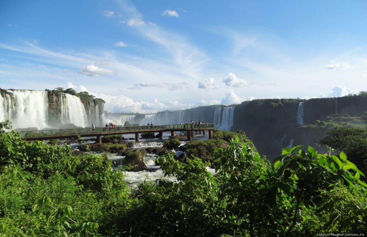 Бразильская сторона   водопада Игуасу Игуасу национальный парк (Бразилия), Бразилия