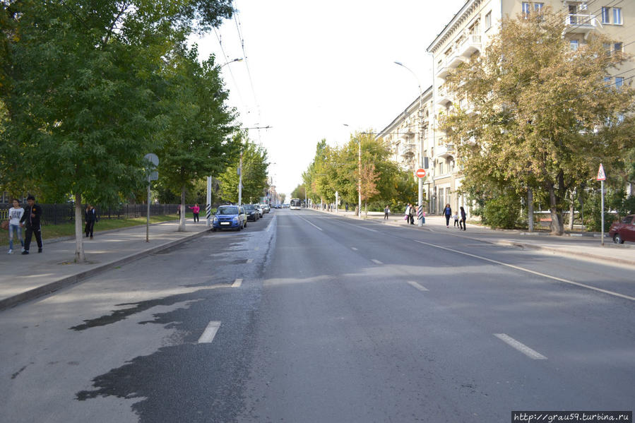 Отсюда начинается этот прямой отрезок улицы Московская Саратов, Россия