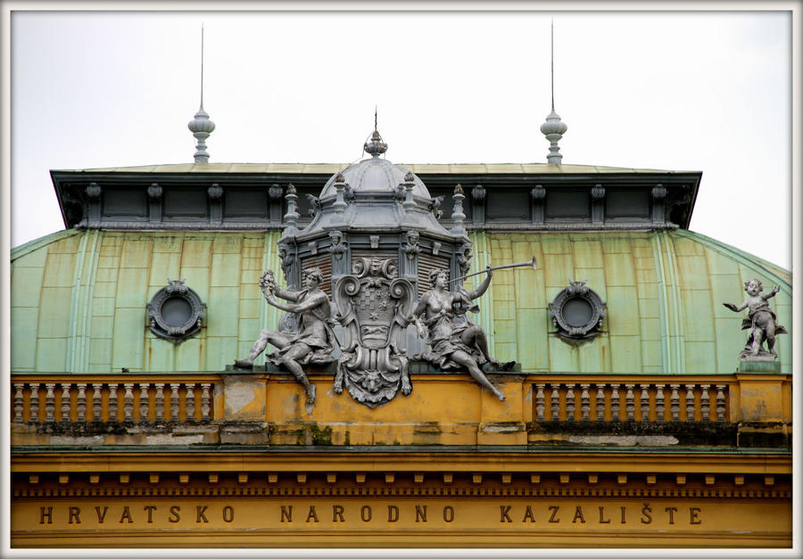 Барельефы и горельефы Загреба