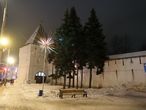 Богоявленская площадь. Угличская башня Спасо-Преображенского монастыря.