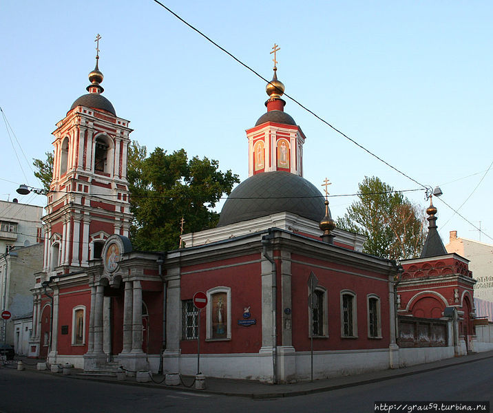 Церковь Николая Чудотворца в Подкопаях (из Интернета) Москва, Россия