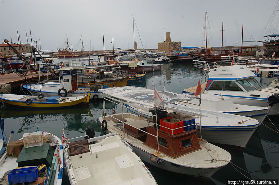 Живописная гавань Гирне Кирения, Турецкая Республика Северного Кипра