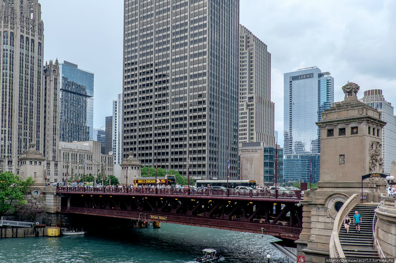 59. Красивые двухэтажные мосты не нарушают гармонию. Чикаго, CША