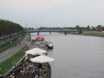 Течение реки Вислы в Кракове