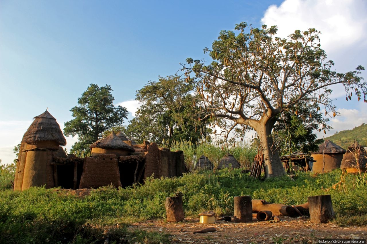 Башнеподобные глинобитные дома батаммариба в Куттамаку, Того
