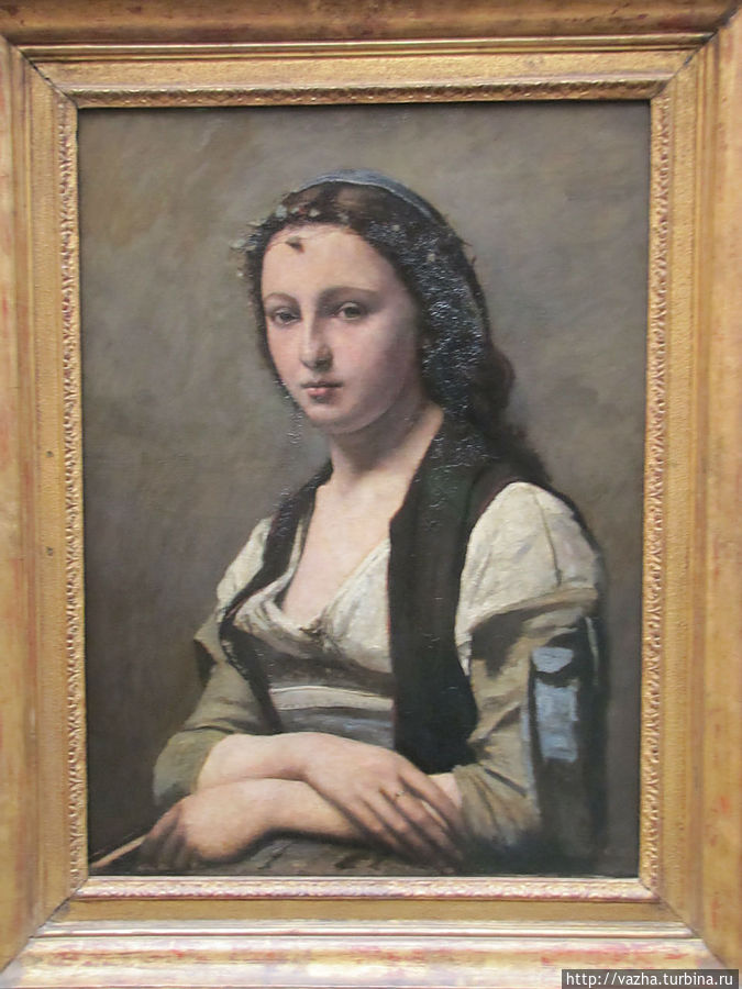 Картина женщина в жемчужине