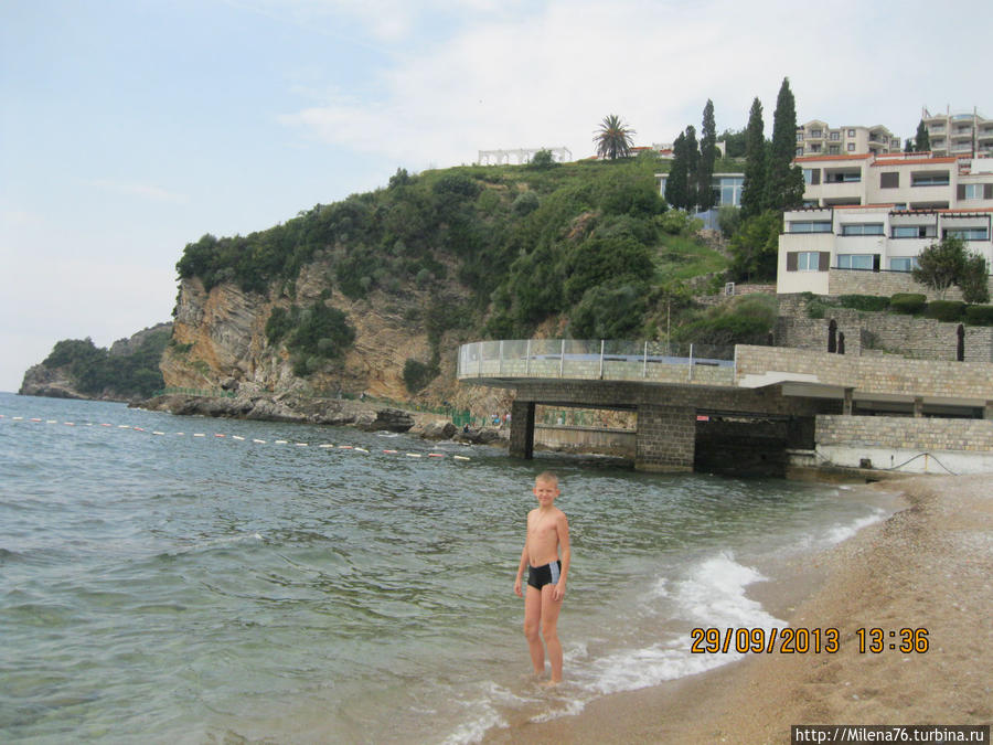 Пляж отеля Будва, Черногория