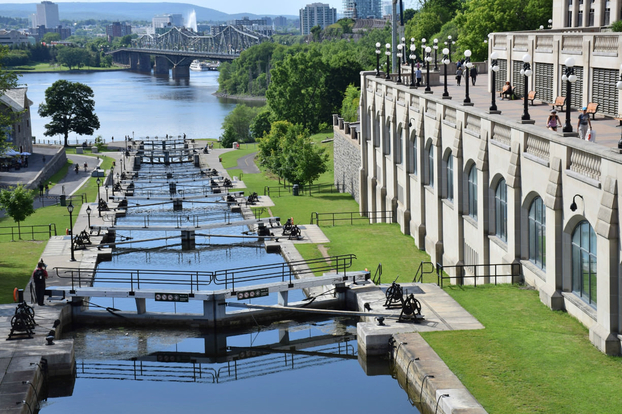 Канал Ридо первые 8 шлюзов / Rideau Canal Locks 1 — 8 — Ottawa