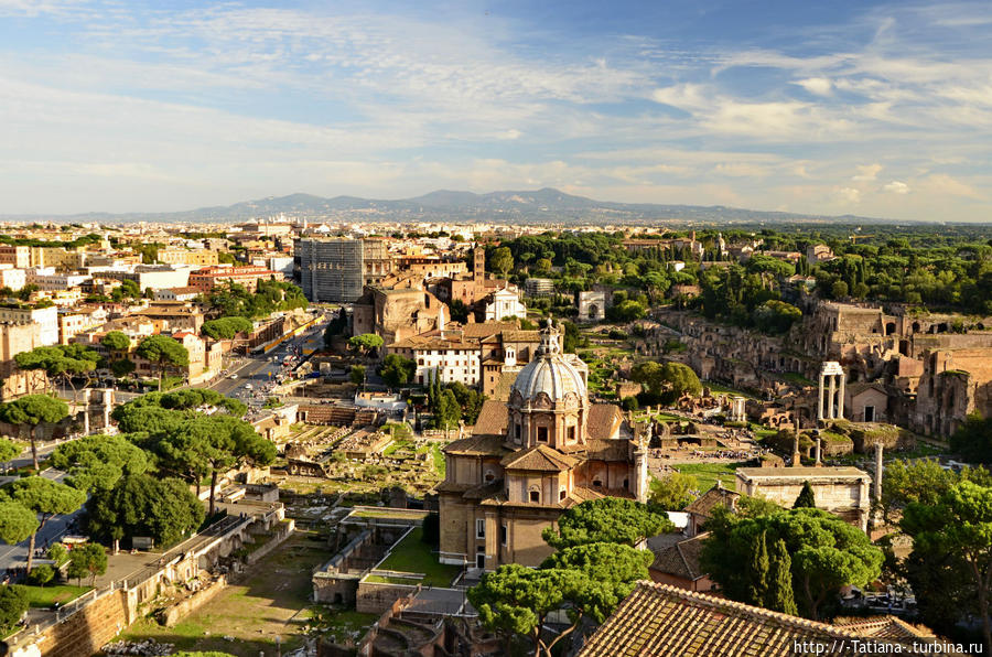 Панорама с Витториано Рим, Италия