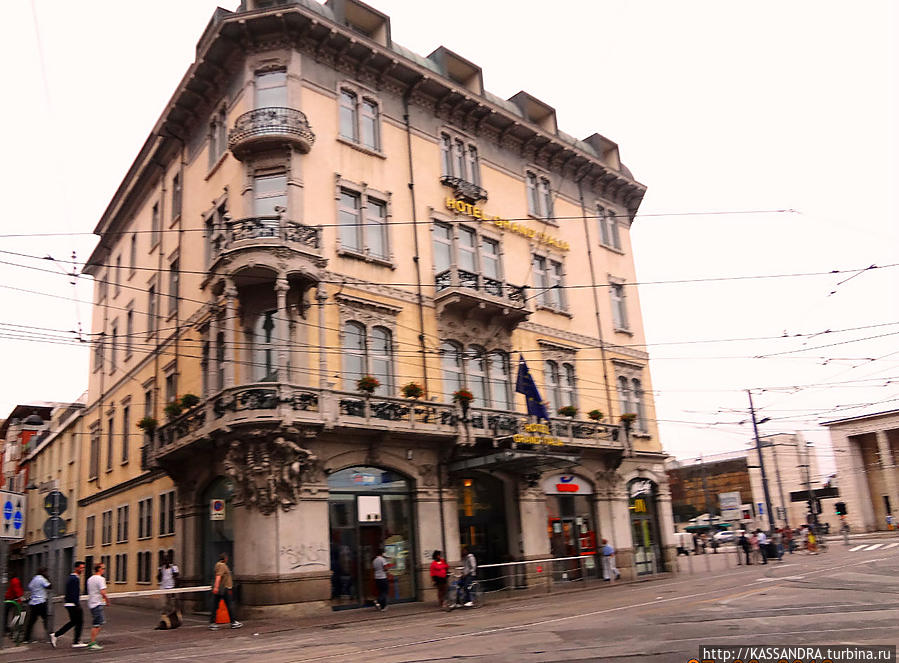 Падуя. Маршрут  в центр города Падуя, Италия