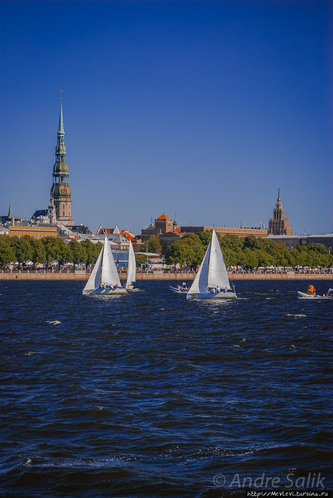 Праздник Риги 2015. парусная регата на Даугаве. Рига, Латвия