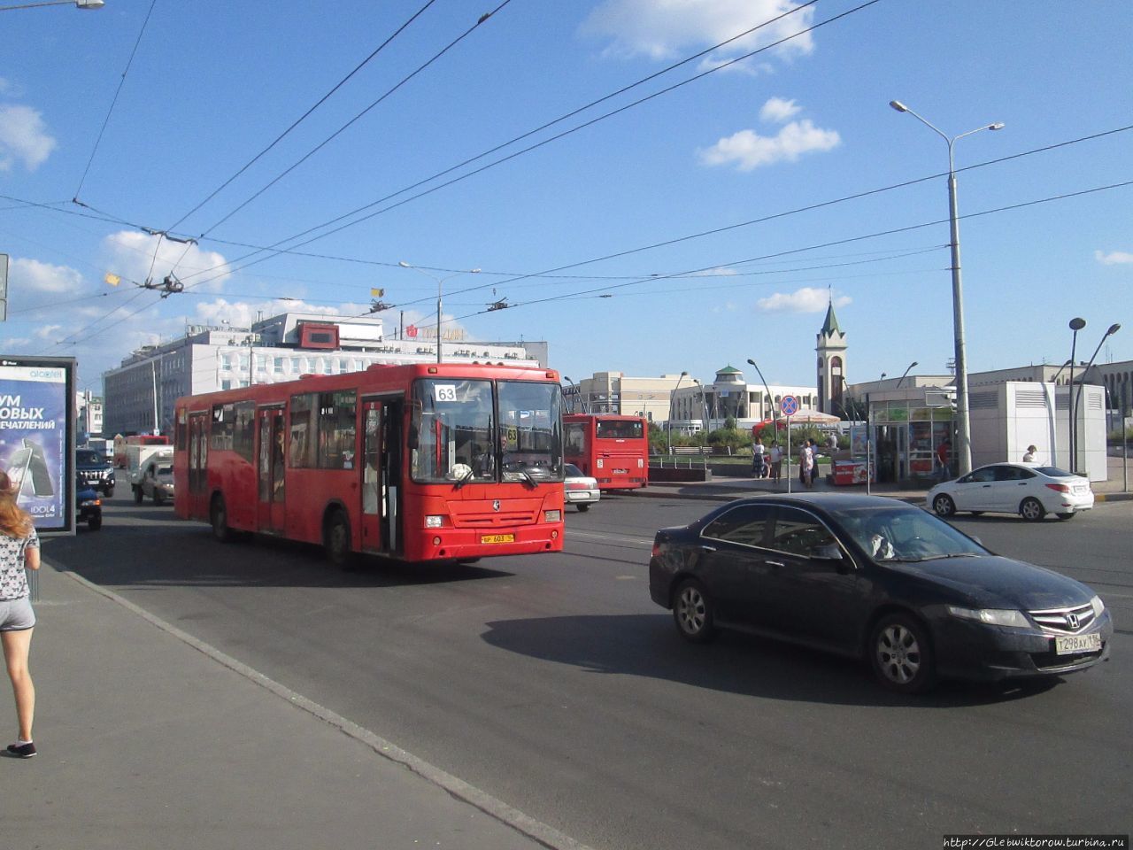 Прогулка около вокзала Казань, Россия