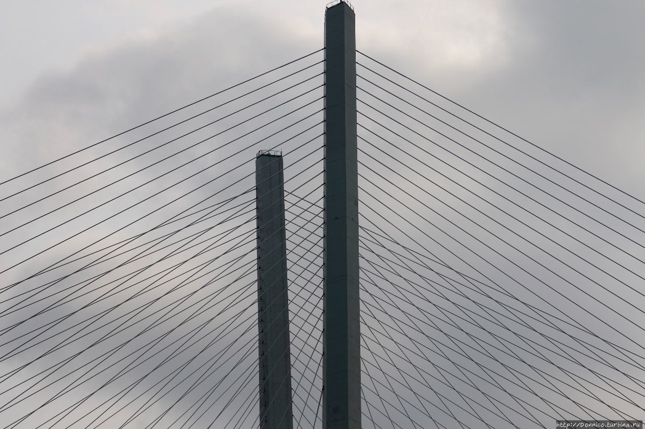 Золотой Мост через бухту Золотой Рог Владивосток, Россия