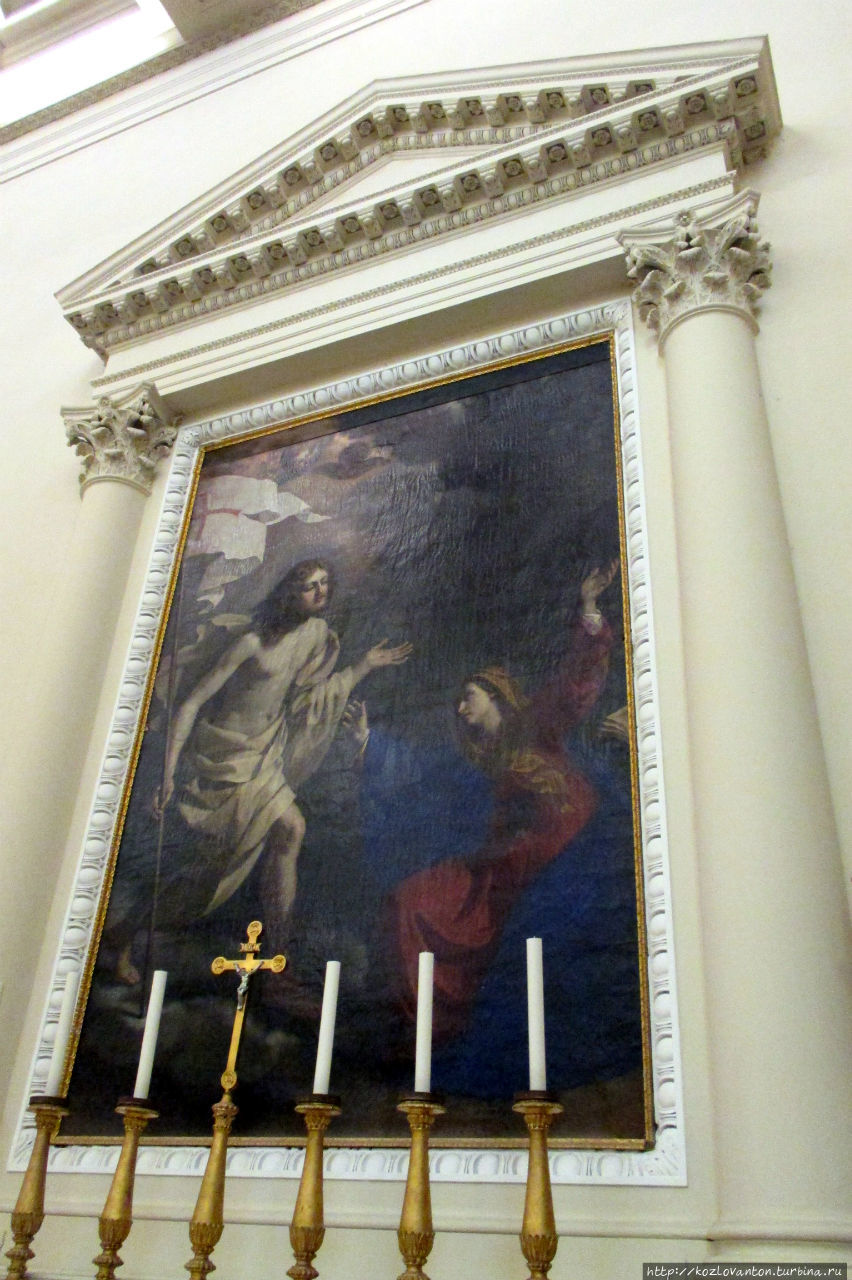 Явление воскресшего Христа Марии кисти художника Элизабетты Сирани (1638-1665). Сан-Марино, Сан-Марино