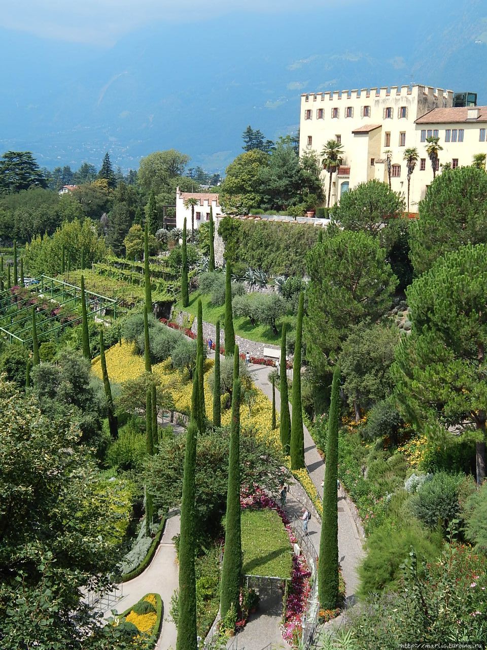 Сады замка Траутмансдорф Мерано, Италия