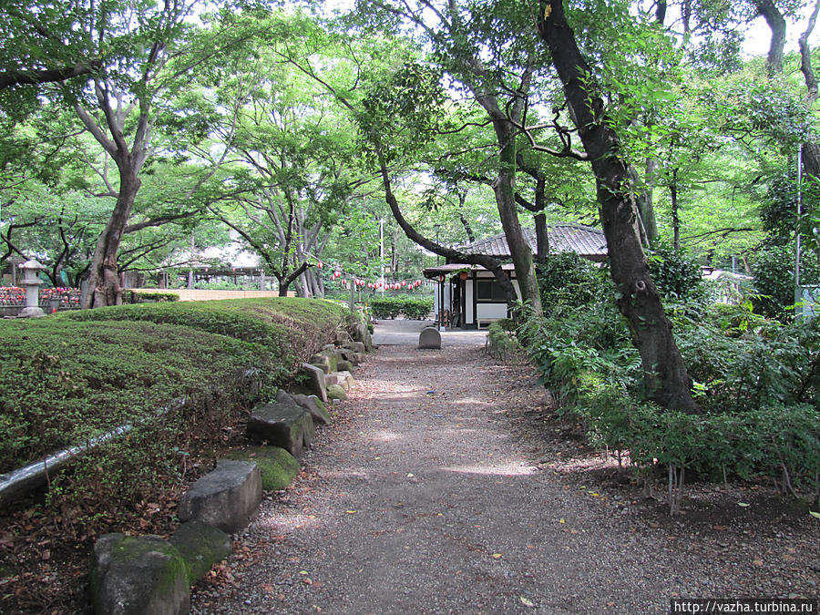 Парк на территории комплекса. Токио, Япония