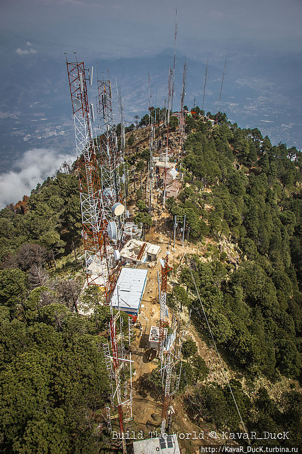 Вид с вышки мобильной связи Санта-Мария-де-Хесус, Гватемала