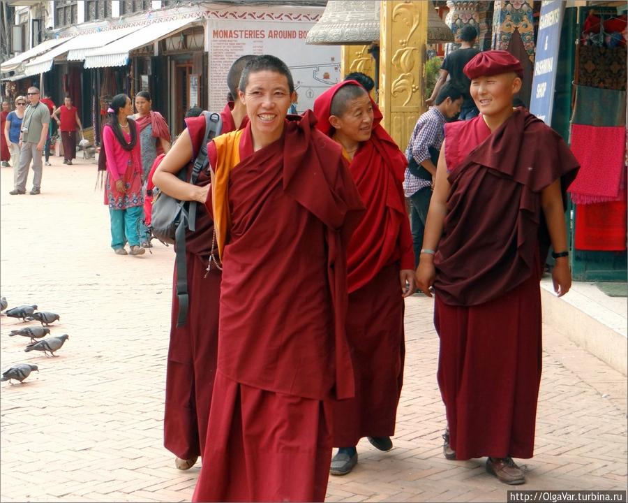 Тибетские монахи Катманду, Непал