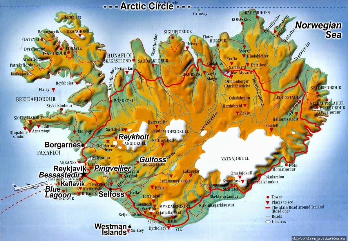 Большое Кольцо вокруг острова Исландия