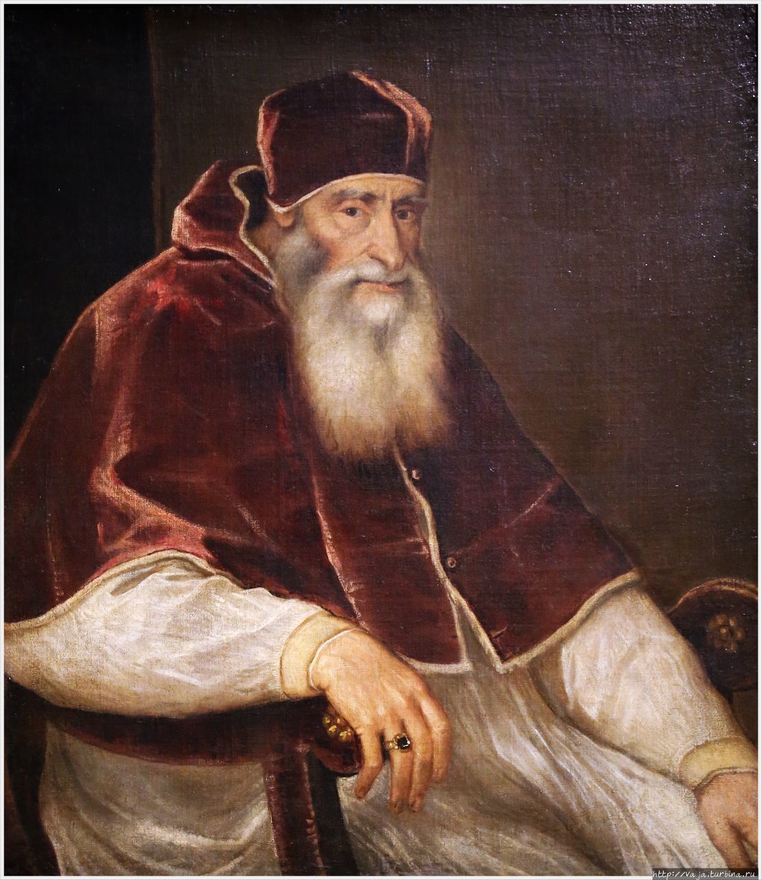 Тициан. Портрет папы римского Юлия второго Вена, Австрия