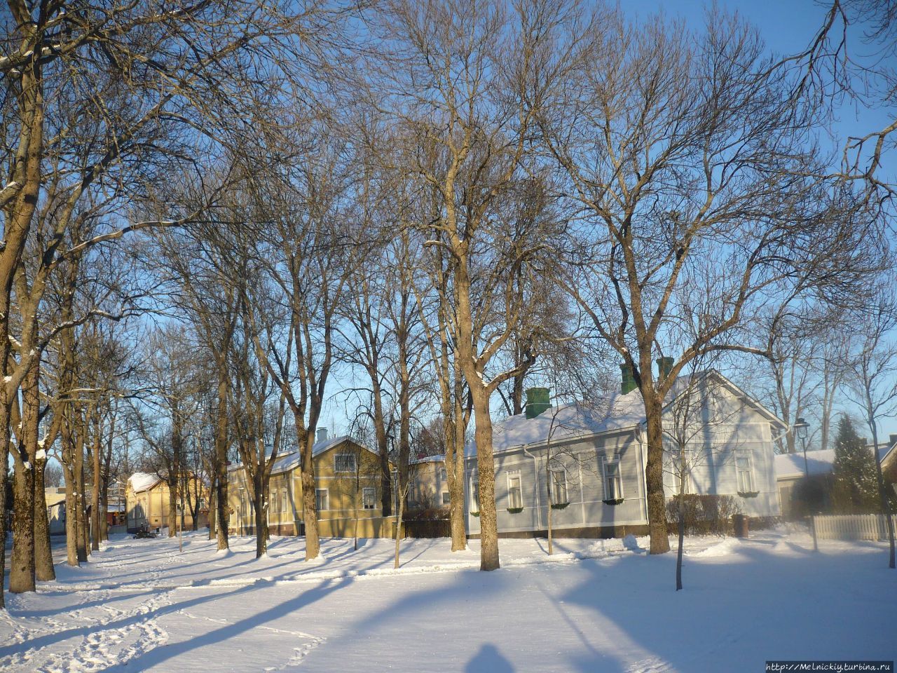 Морозный день в Ловиисе Ловииса, Финляндия