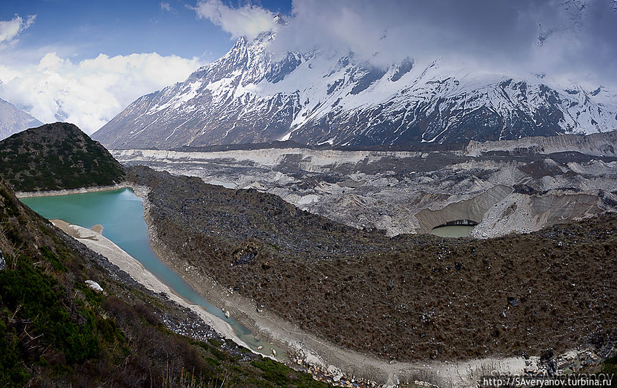 Моренное озеро у ледника Пунгьен Непал