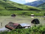 Геналдонское ущелье. Затопленное селение Саниба