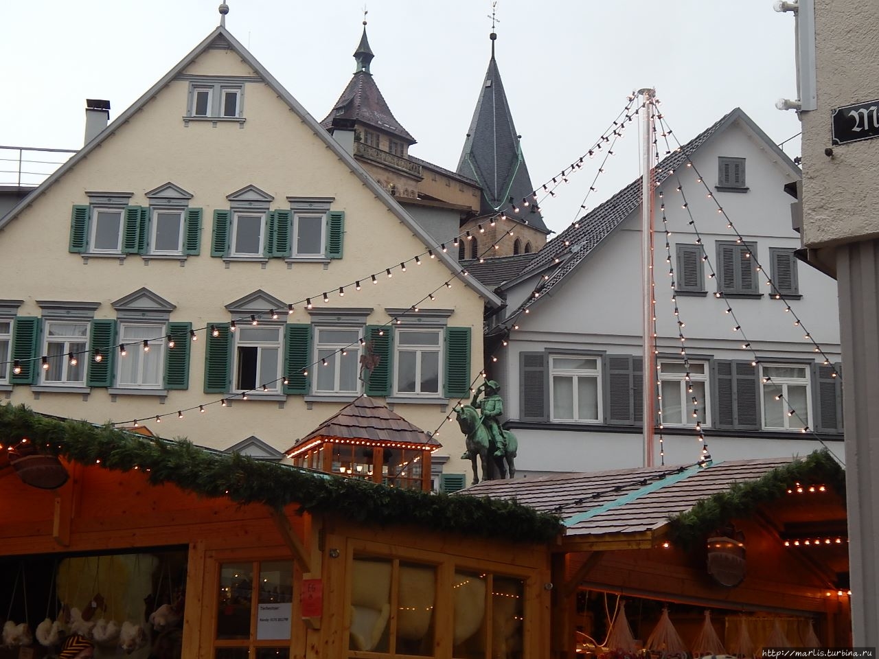 Рождественский рынок Есслингена Эслинген, Германия