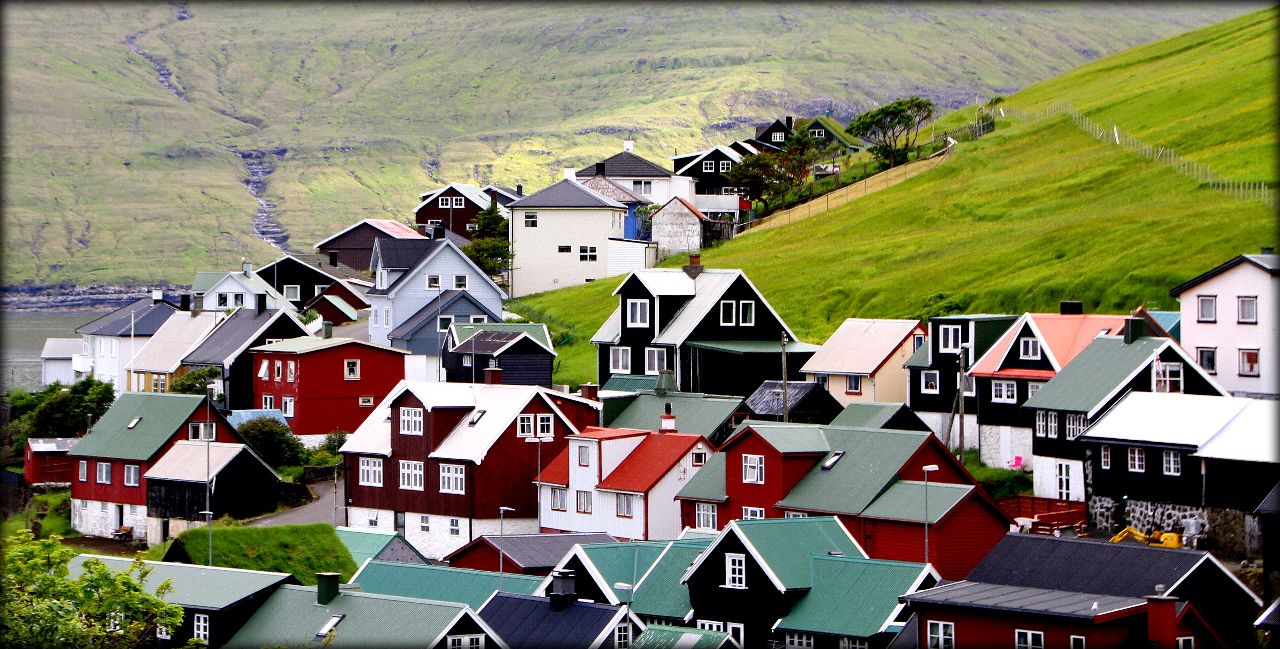 Самый красивый город Фарерских островов Квивик, Фареры