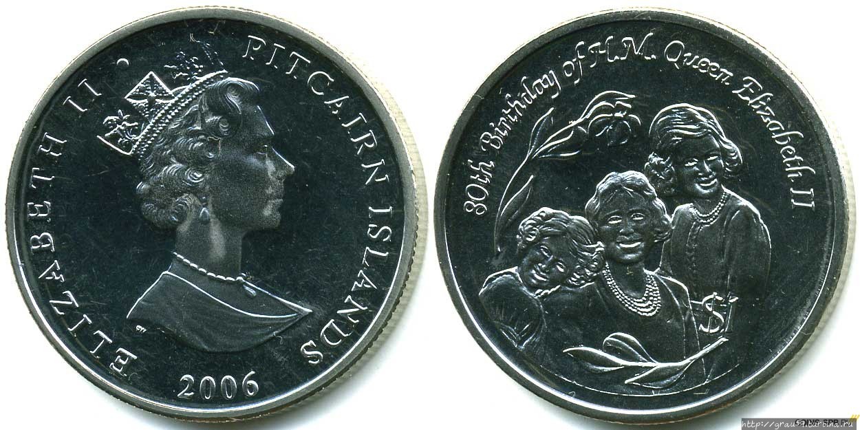 Острова Питкэрн — нумизматический рай Острова Питкэрн