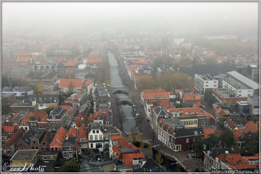 Таинственный и туманный Делфт Делфт, Нидерланды