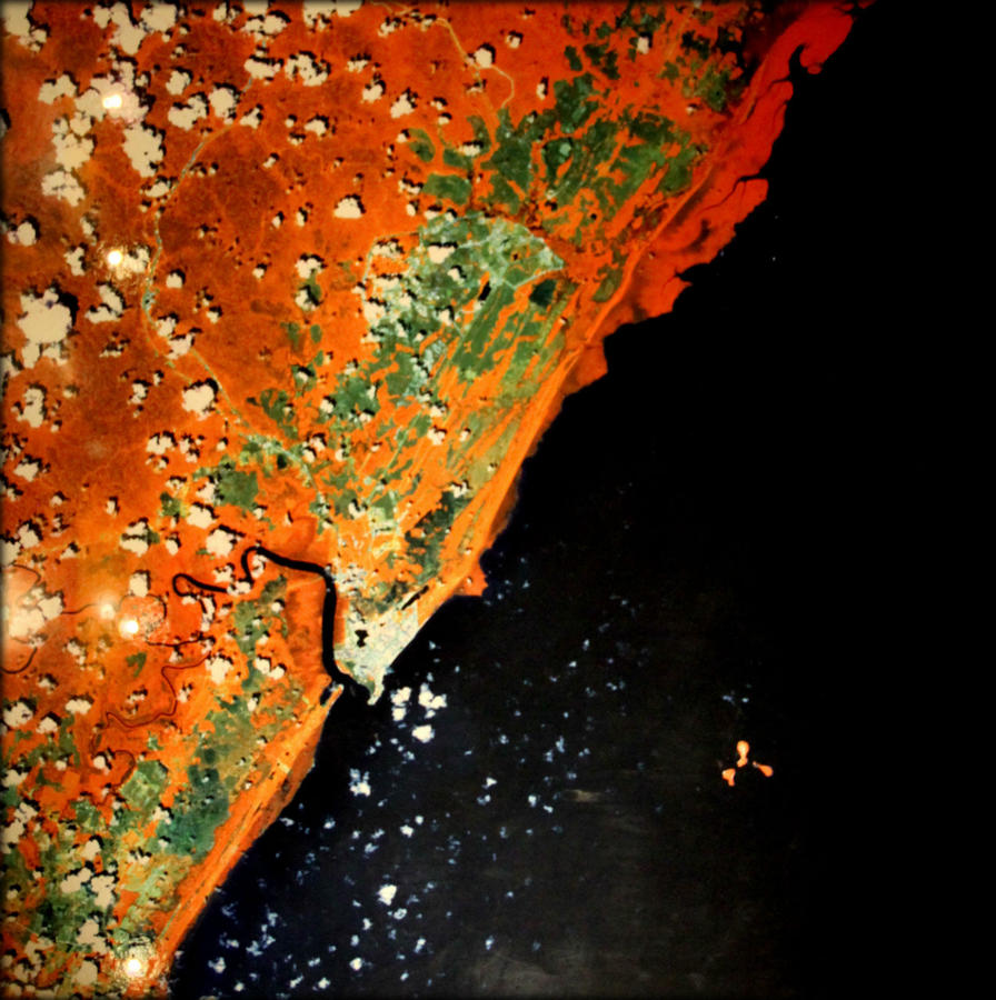 Земля глазами космонавтов Куру, Французская Гвиана