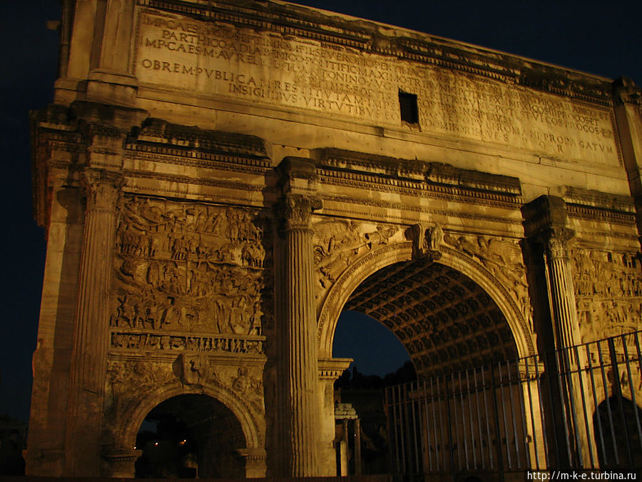 Триумфальная арка Септимия Севера Рим, Италия