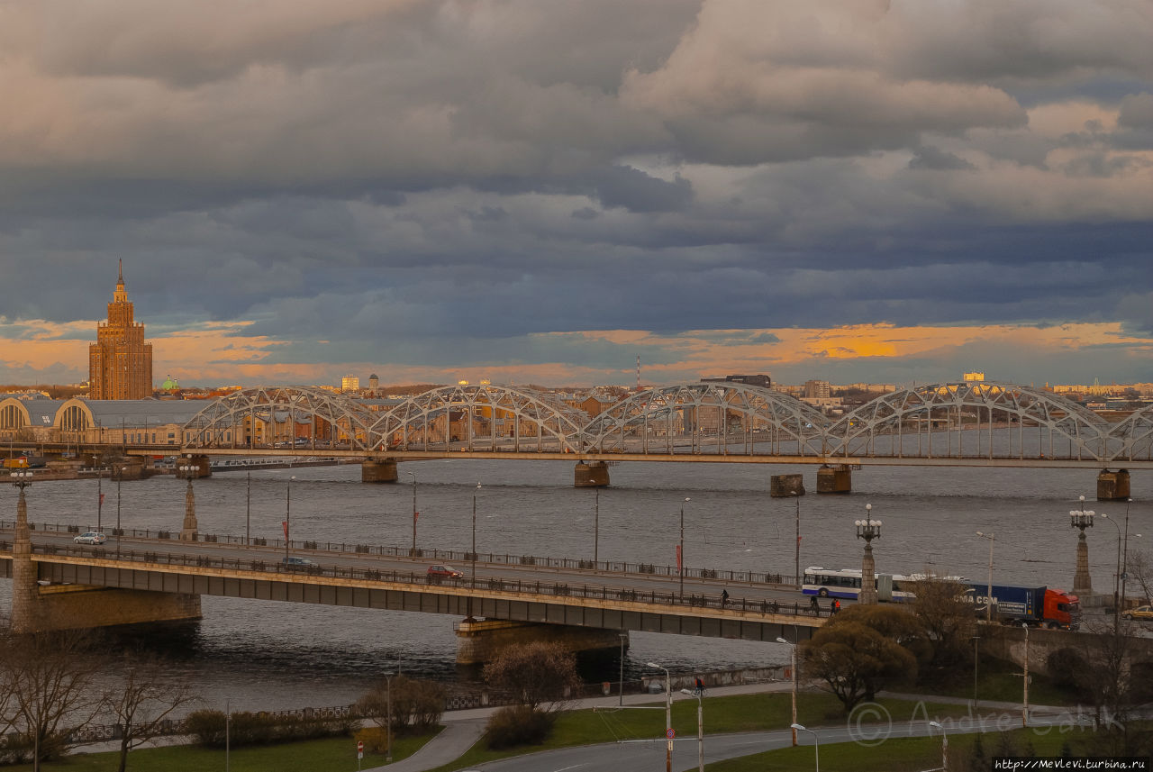 Панорама Старой Риги Рига, Латвия