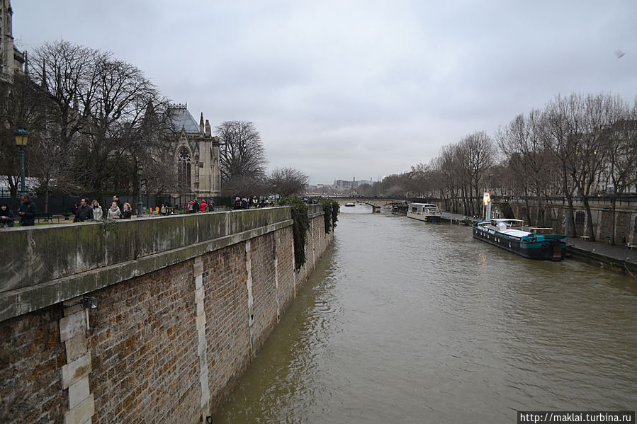 Сена с Моста Двойной Платы. Париж, Франция