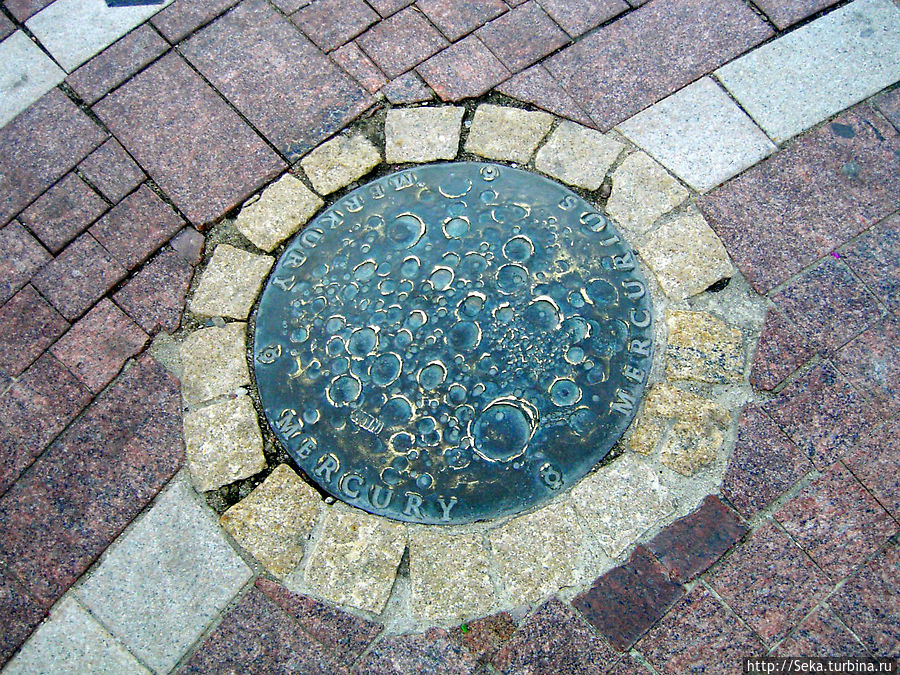 Изображение Меркурия у памятника Копернику Варшава, Польша