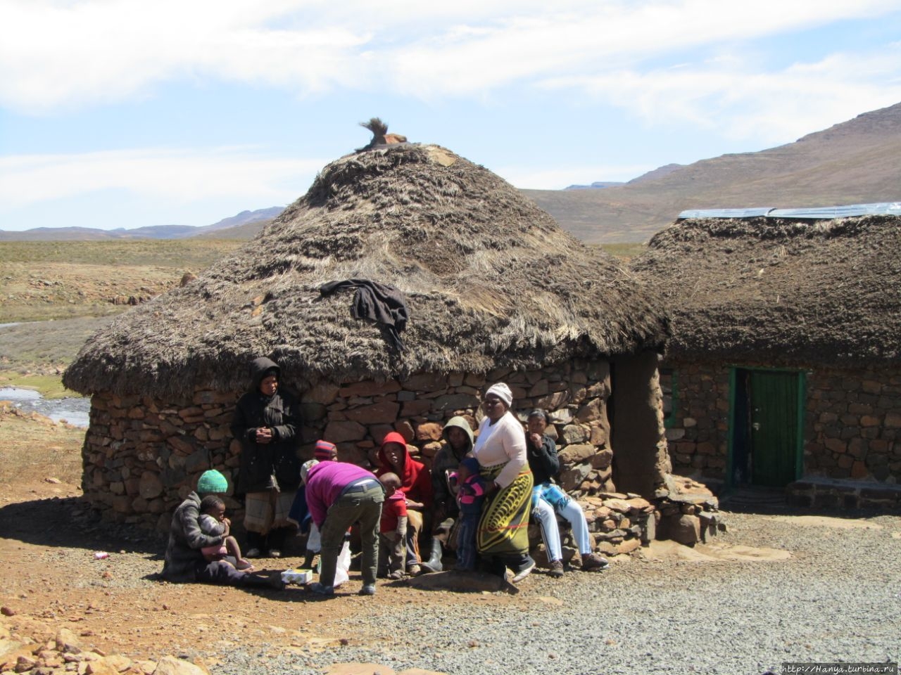 Деревня Basotho Драконовы горы, Лесото