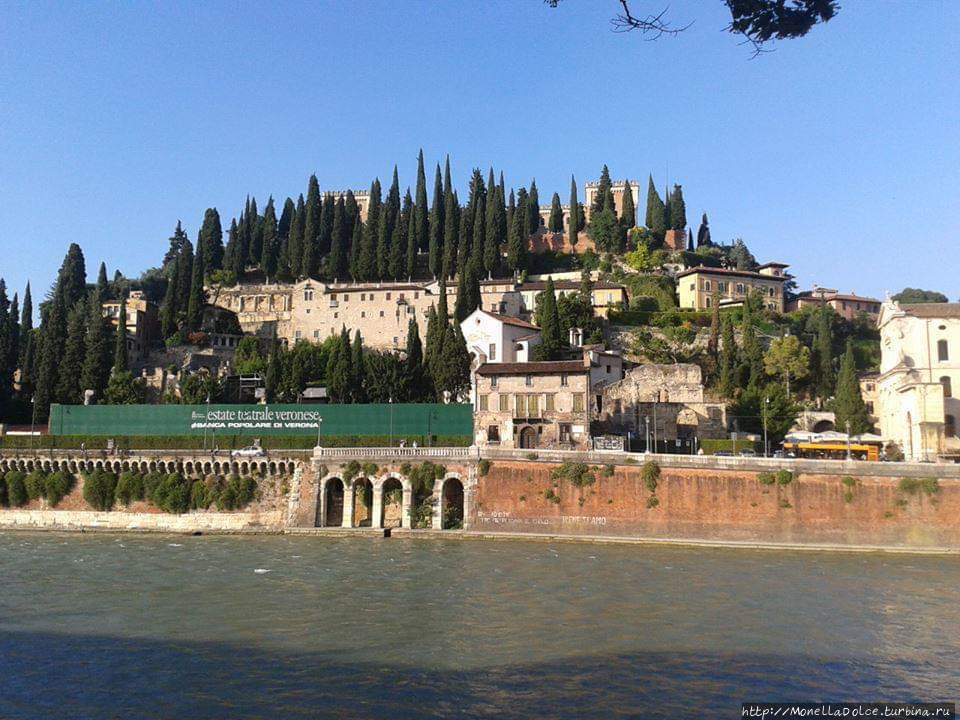 Маршрут в историческом центре Verona. Верона, Италия