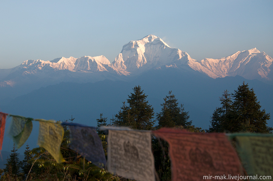 Рассвет над Аннапурной. Трек на Пун Хилл Непал