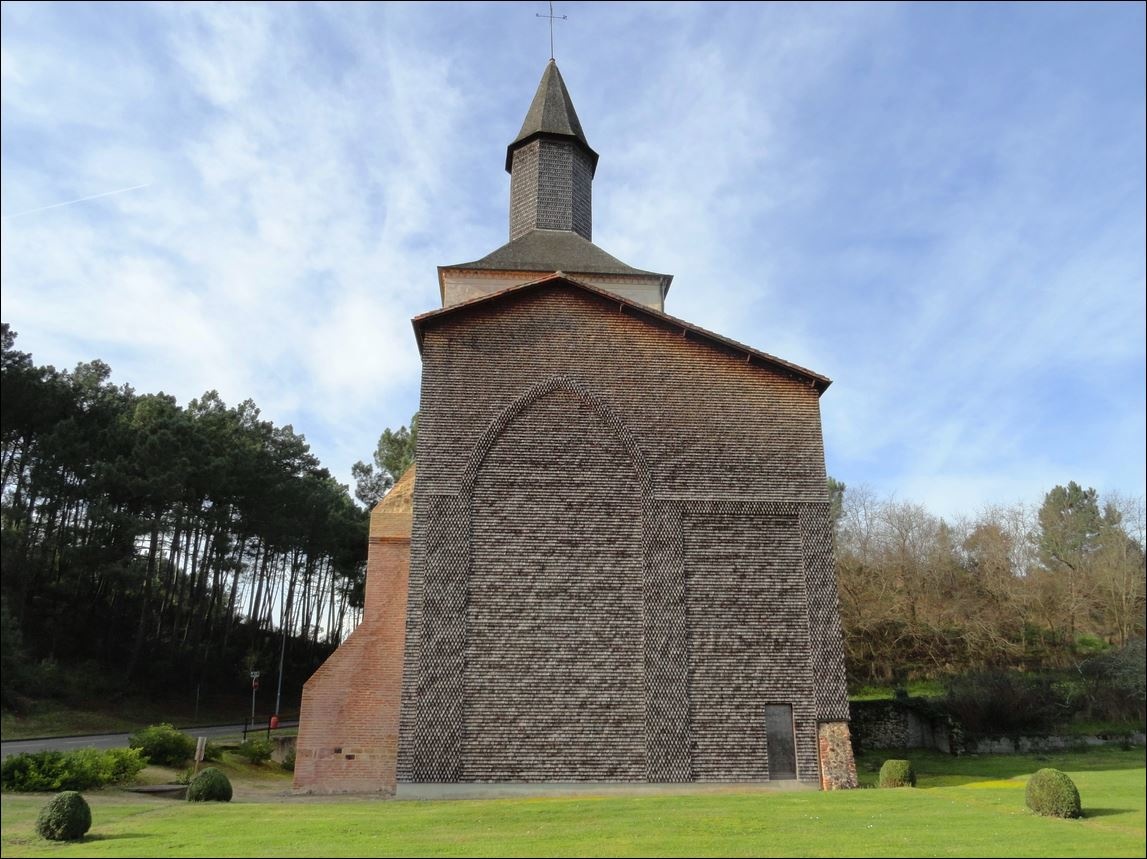 Колокольня аббатства Мимизан / Clocher-porche Abbaye de Mimizan