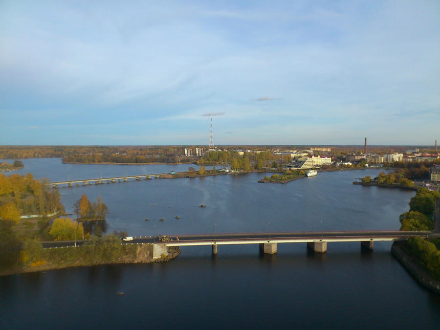 Выборг, зеленая зона города Выборг, Россия