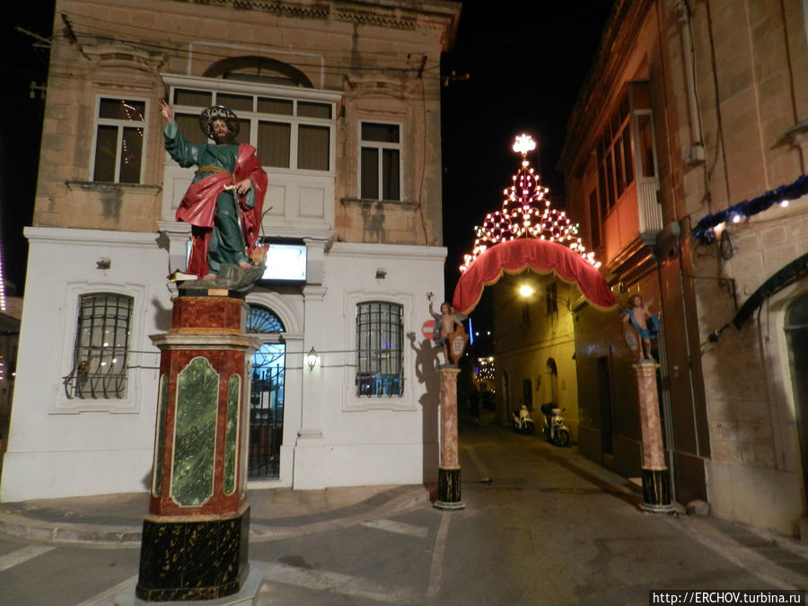 Феста в городе Моста Моста, Мальта