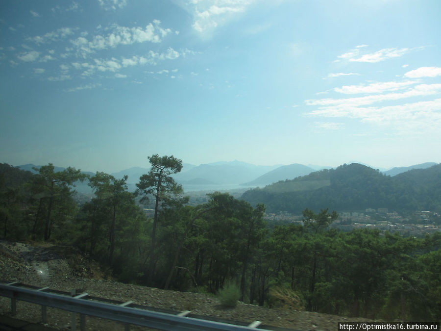 Дорога из Дидима в Мармарис Турция