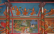 Ват Пном, или Храм на горе. Современные фрески. Фото из интернета