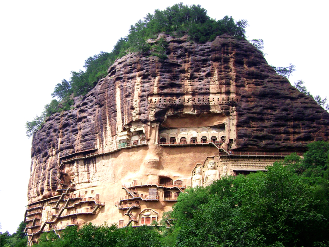 Грот Майцзишань / Maijishan Grottoes ( 麦积山石窟)