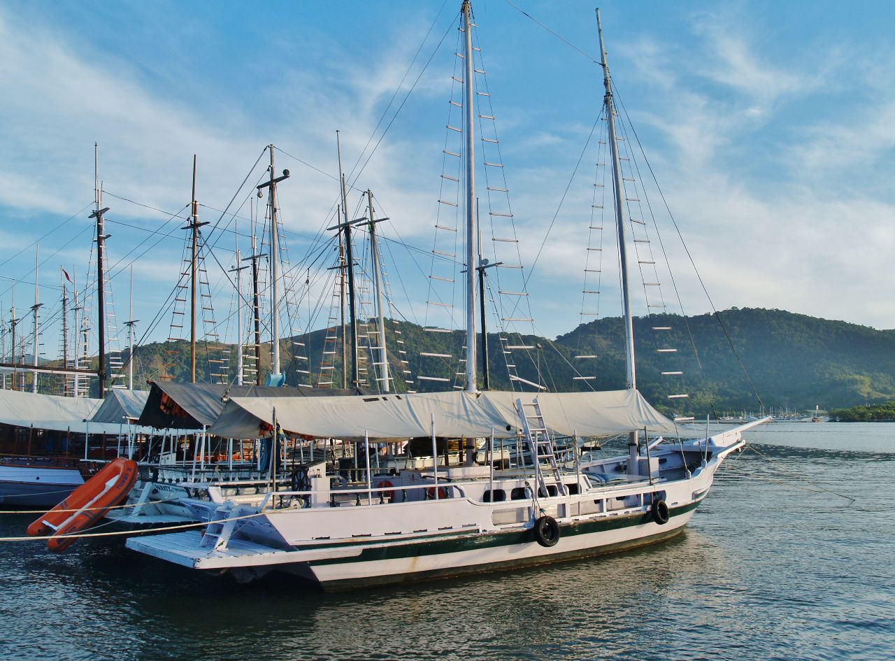 Прогулки на шхунах по заливу Парати / Passeios de escuna pela baia de Paraty