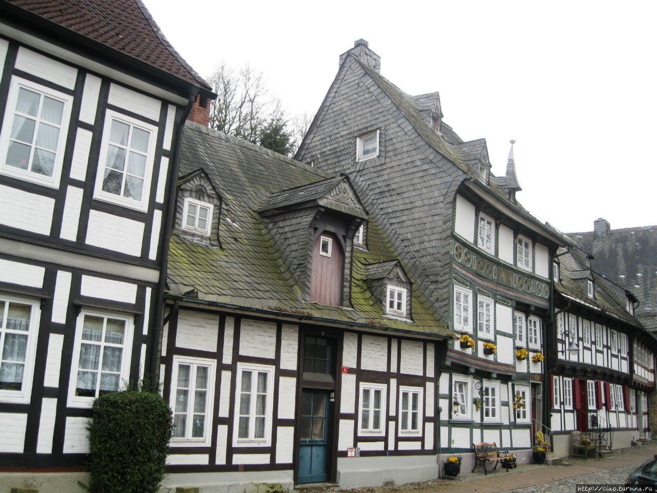 Знаменитые фахверковые дома. Гослар, Германия